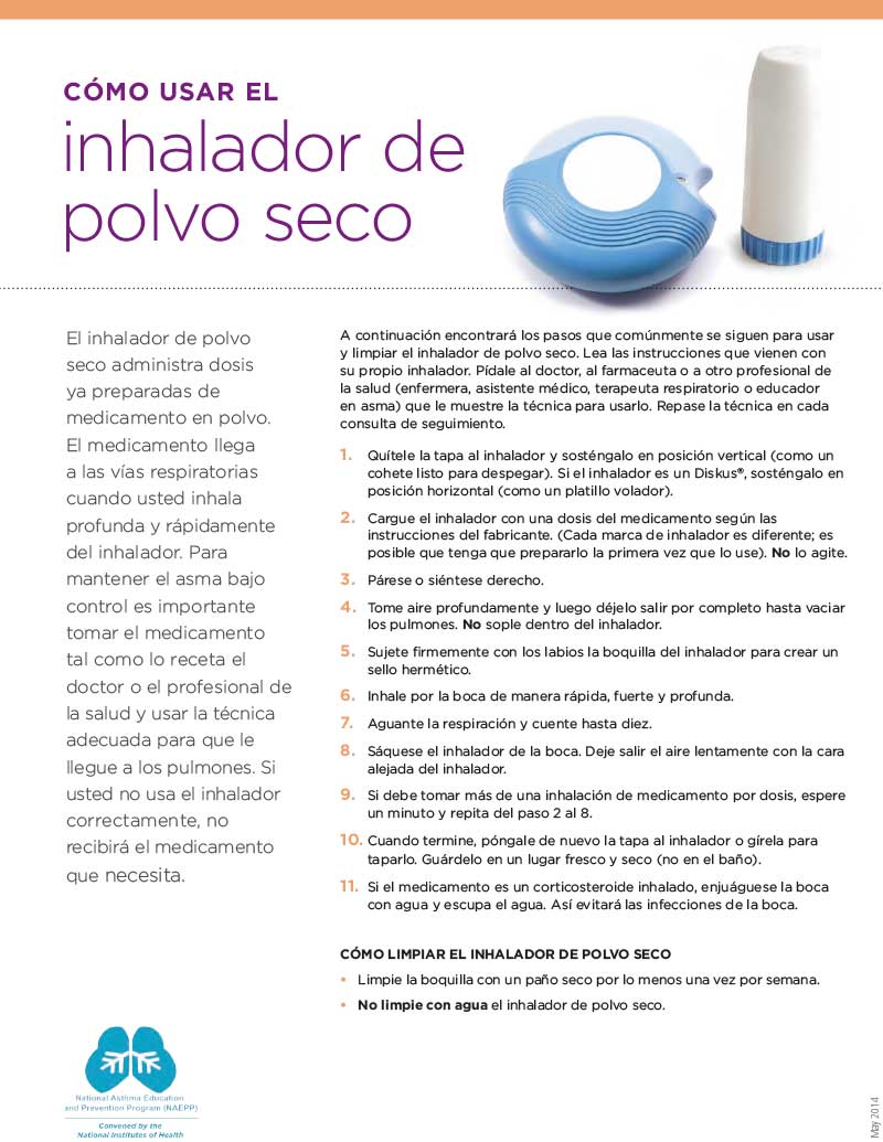 How to Use a Dry Powder Inhaler (Spanish) VHAN Content Hub